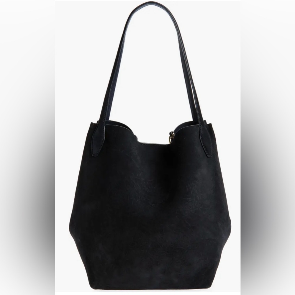 MADEWELL The Shopper Tote in Soft Grain Suede - Picture 2 of 16